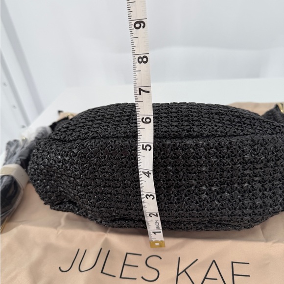 JULES KAE - Woven Hobo Bag with Braided Strap - Picture 7 of 7